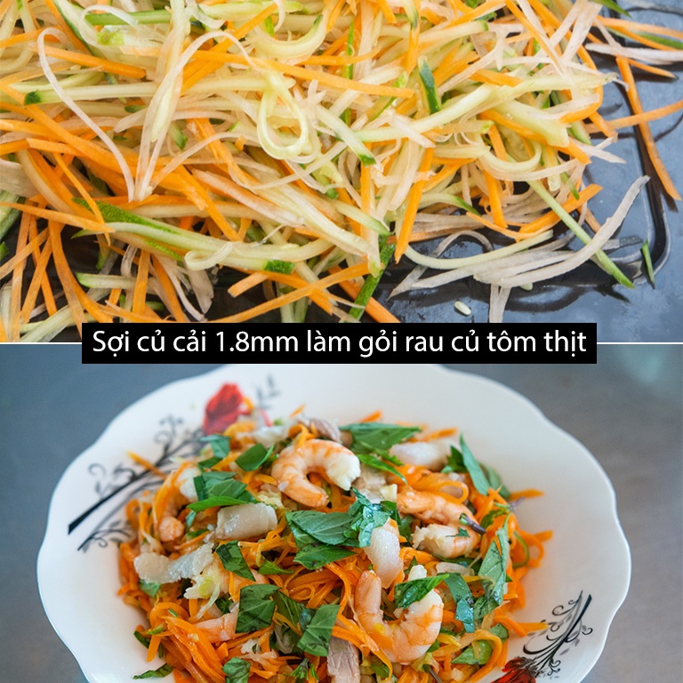Bàn bào sợi rau củ inox