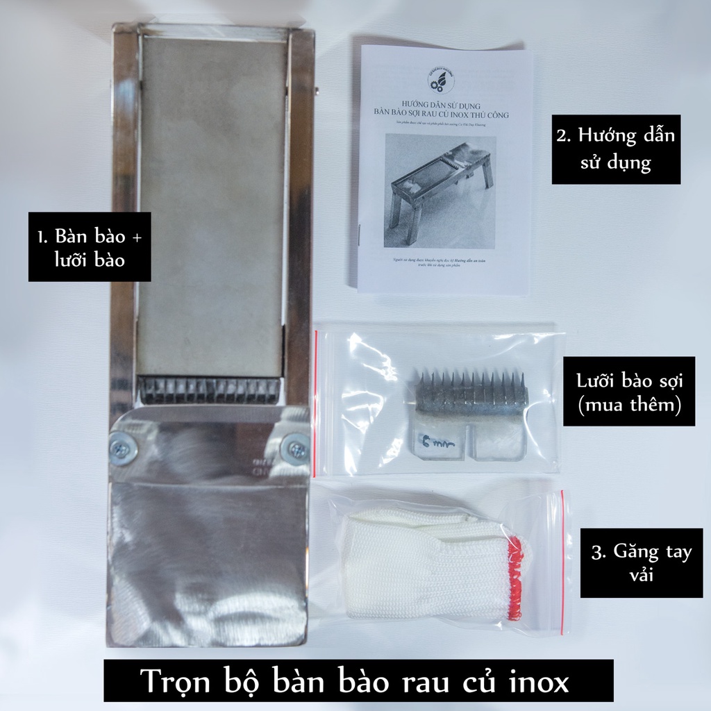 Bàn bào sợi rau củ inox