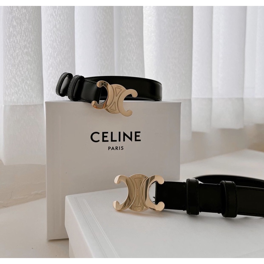 Thắt lưng Belt da thật Ce.line unisex basic bản super fullbox