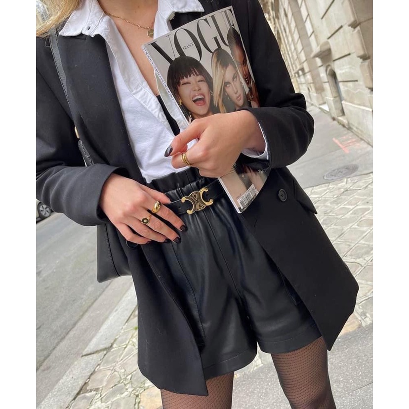 Thắt lưng Belt da thật Ce.line unisex basic bản super fullbox