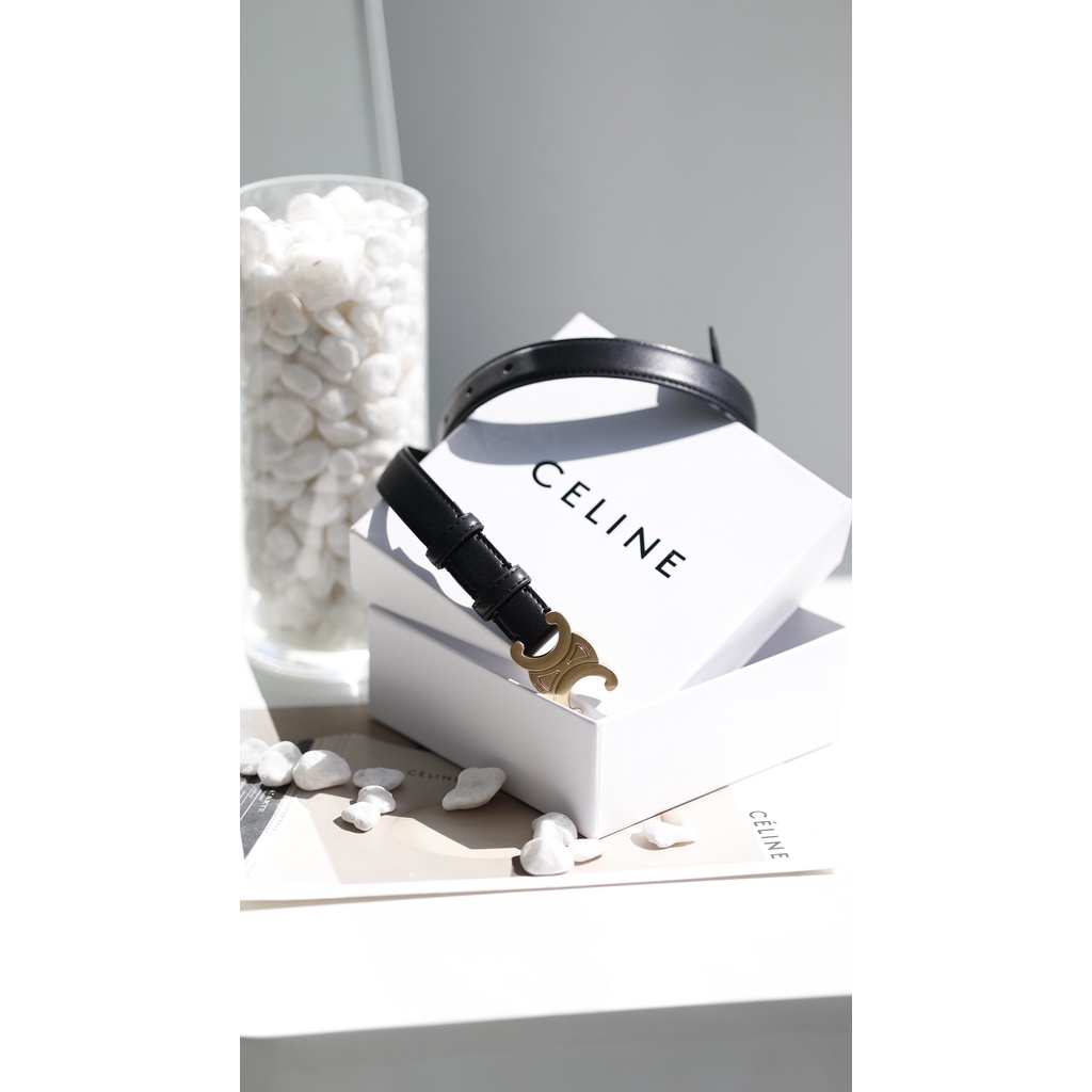 Thắt lưng Belt da thật Ce.line unisex basic bản super fullbox