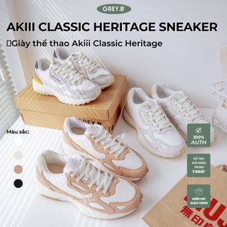 Giày Sneakers Akiii Classic Heritage GREYB Nhiều Màu Kiểu Dáng Hàn Quốc