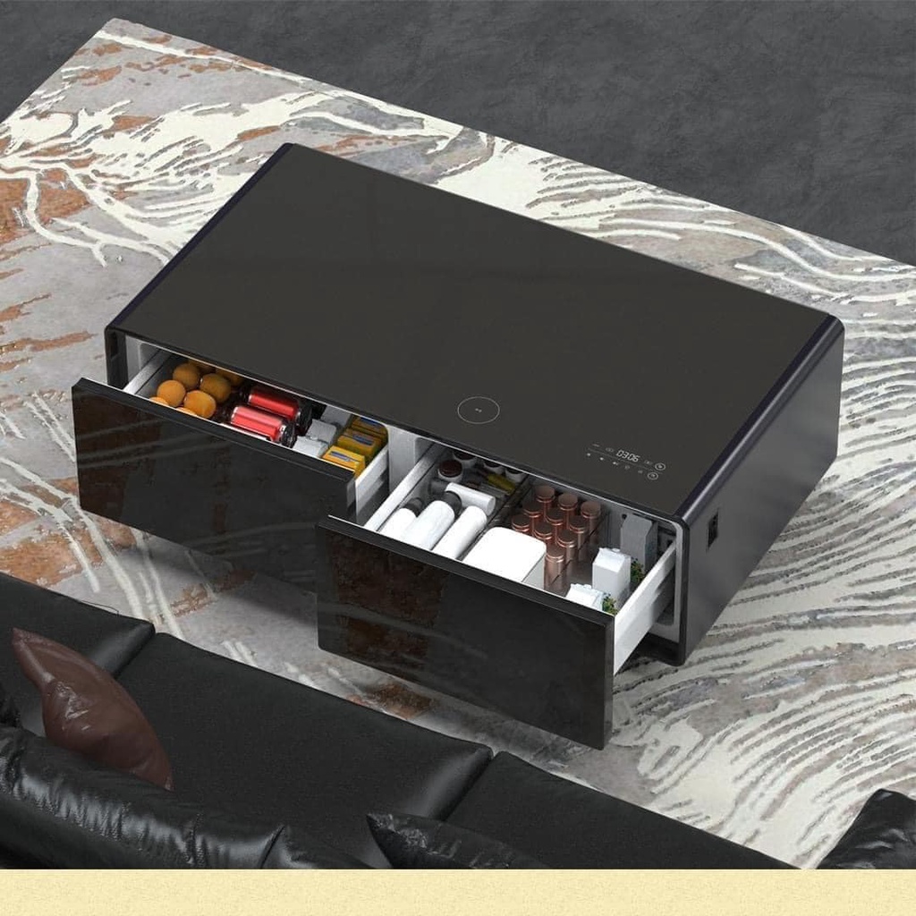 BÀN TRÀ TÍCH HỢP TỦ LẠNH VÀ LOA CASO SOUND&COOL