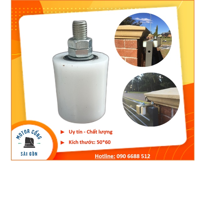 Con lăn nhựa - Con lăn cổng lùa - Con lăn cổng trượt 50x60