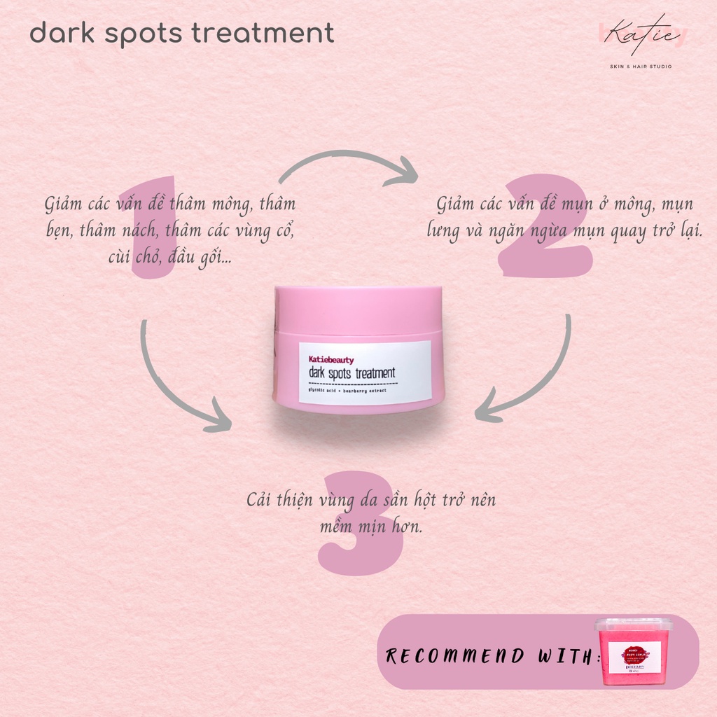 Kem thoa thâm Mông, mụn Mông, Bẹn, Nách, Lưng, Cùi chỏ, Đầu gối  Dark spot lotion