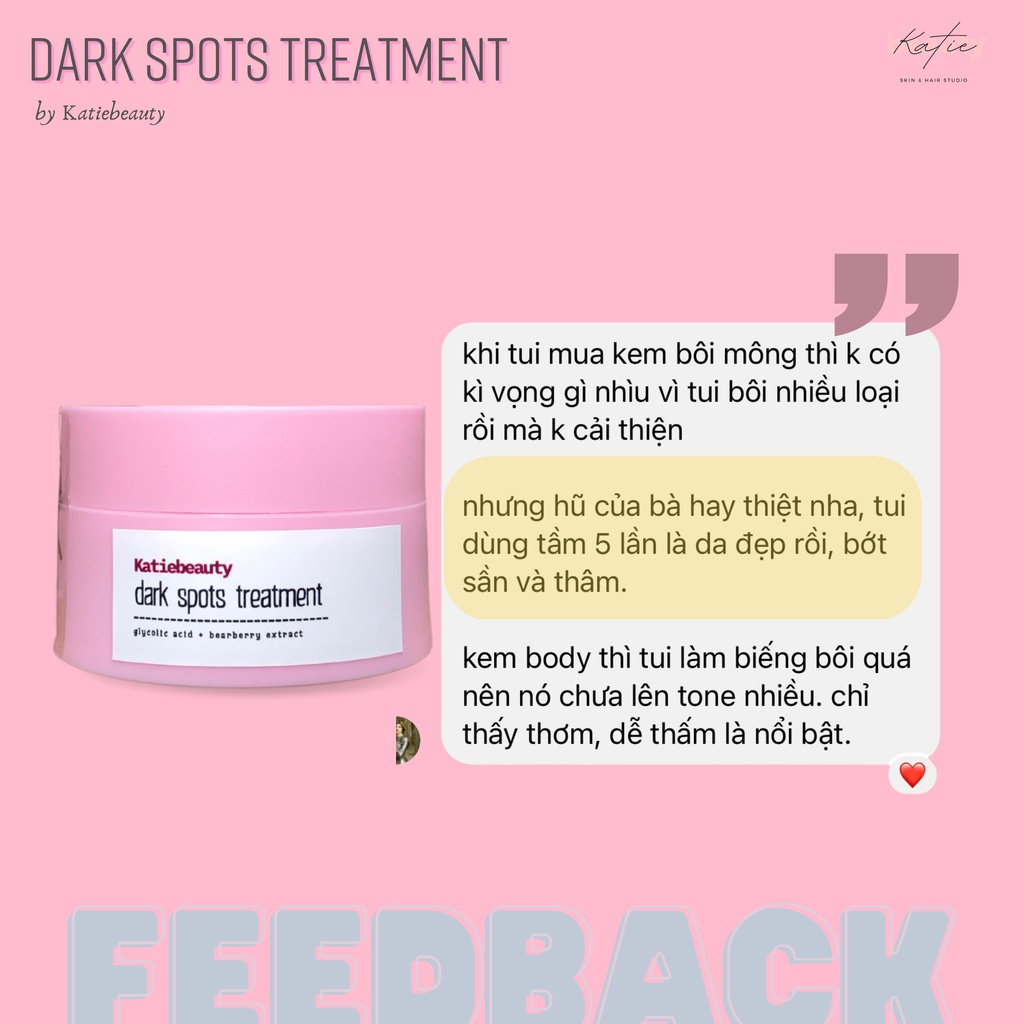 Kem thoa thâm Mông, mụn Mông, Bẹn, Nách, Lưng, Cùi chỏ, Đầu gối  Dark spot lotion