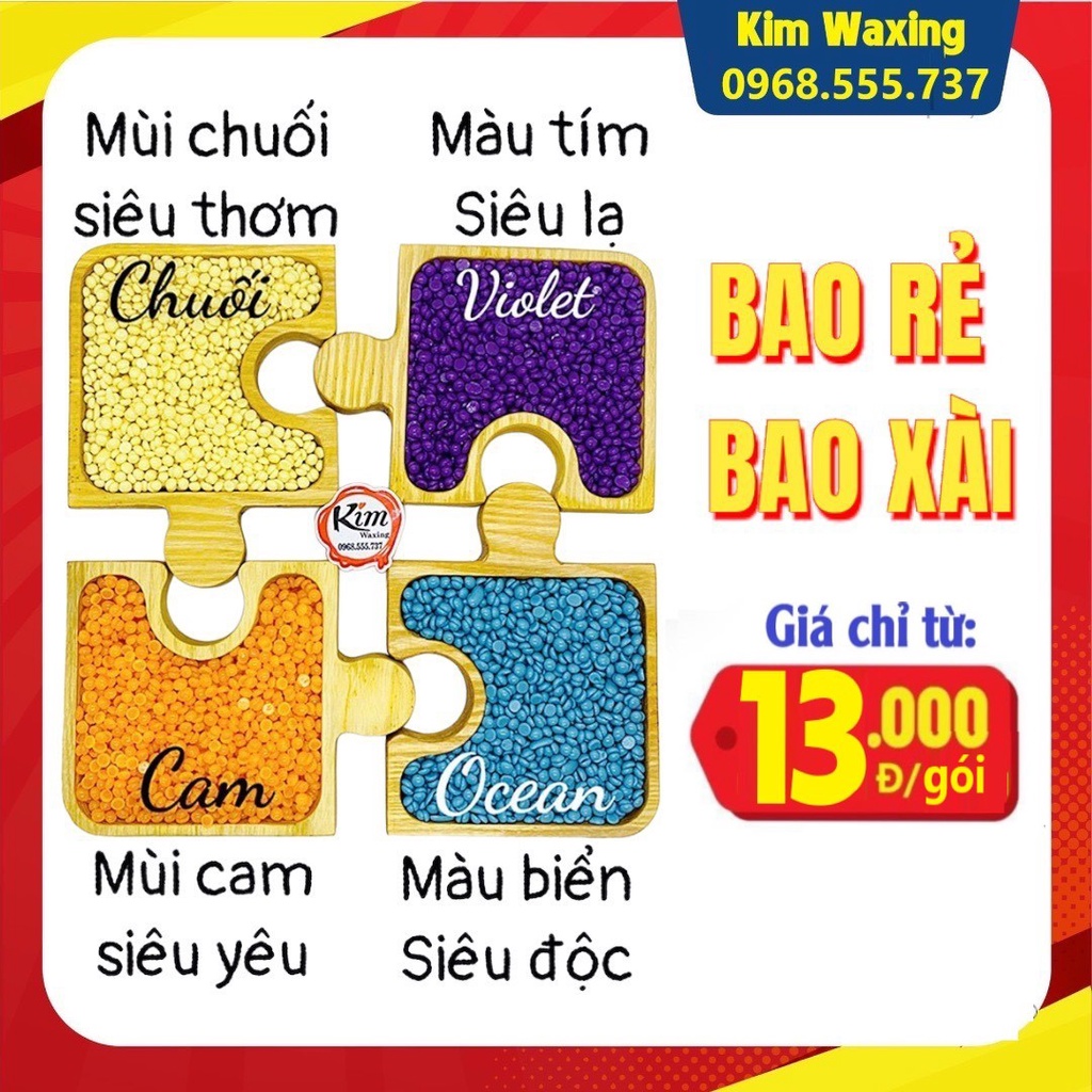 (XẢ KHO) Sáp wax lông nóng dạng hạt đậu Viên Hard Wax Beans 100g