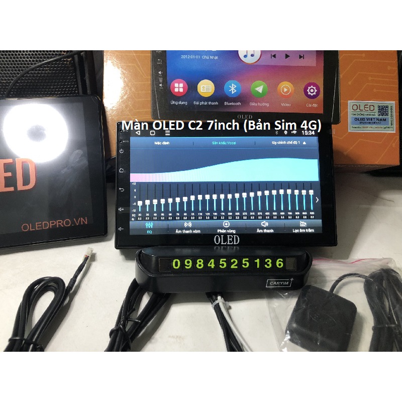 Màn hình DVD Android cho ô tô kích thước 7 inch, lắp cho các dòng xe, mạng 4G ,kết nối wifi, chỉ đường