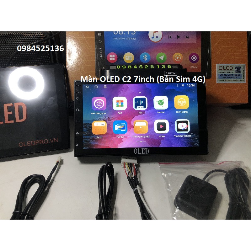 Màn hình DVD Android cho ô tô kích thước 7 inch, lắp cho các dòng xe, mạng 4G ,kết nối wifi, chỉ đường