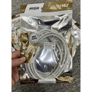 Patch cord 5m, 3m, 1,5m dây cáp mạng cat6e utp đúc sẵn 2 đầu rj45 cat6 - 5m, 3m, 1.5m, 1m