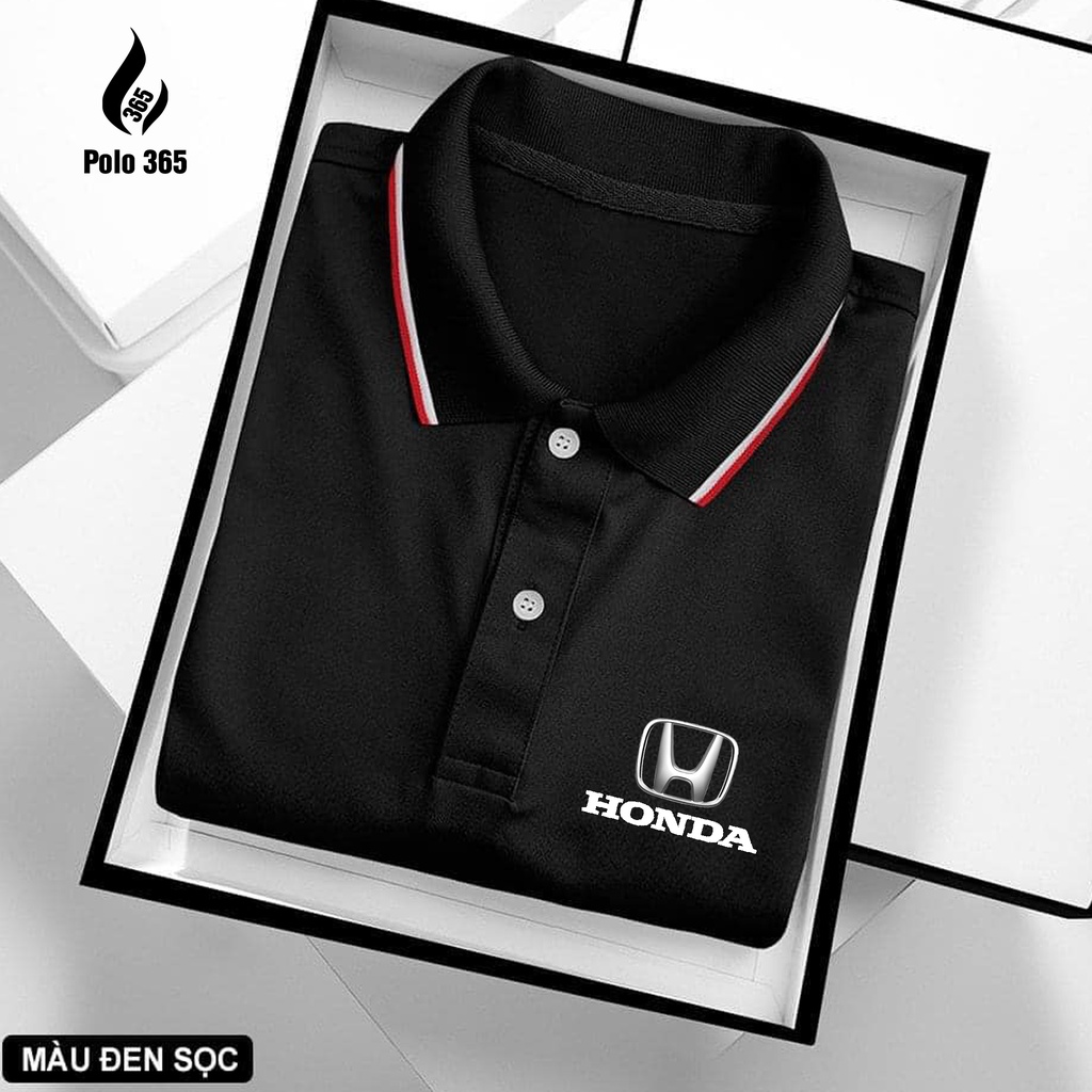 Áo thun Polo Honda - Áo polo các hãng xe chất cá sấu poly 4c - polo 365