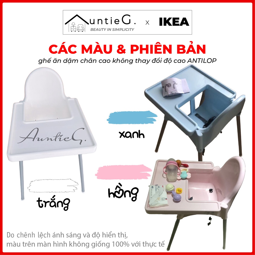 Ghế ăn dặm Antilop🔺𝐹𝑅𝐸𝐸𝑆𝐻𝐼𝑃🔺 IKEA  loại chân cao cho trẻ từ 6 tháng đến 15kg