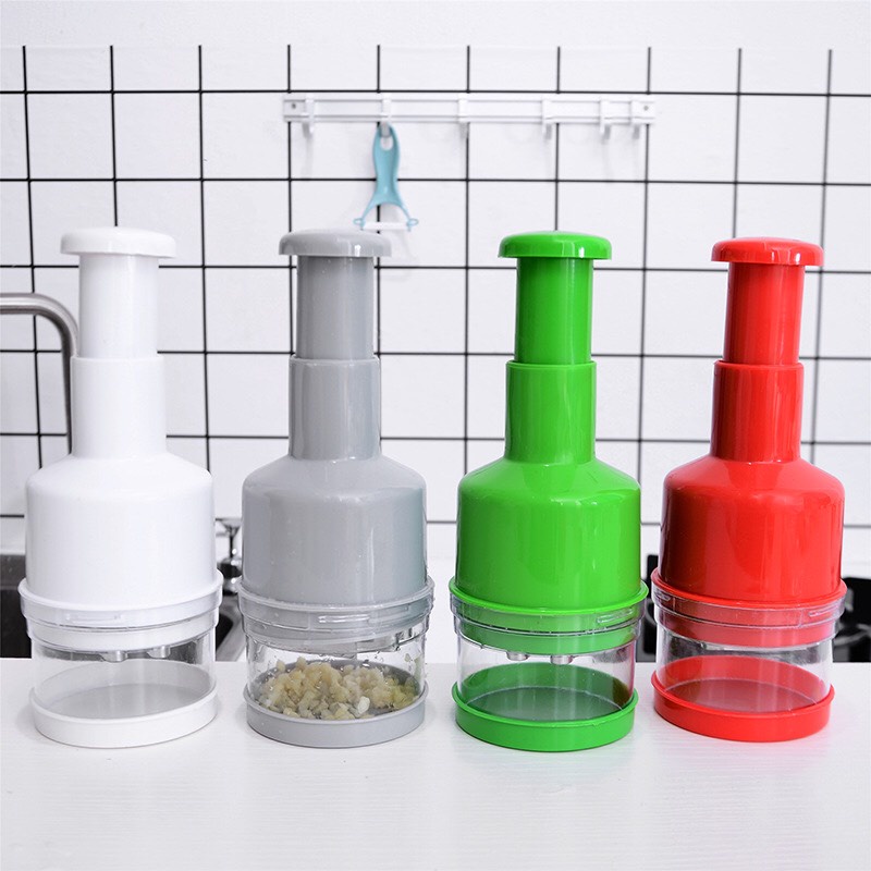 Dụng cụ dập, xay tỏi ớt cầm tay, chất liệu inox hàng cao cấp sử dụng lâu bền TH197