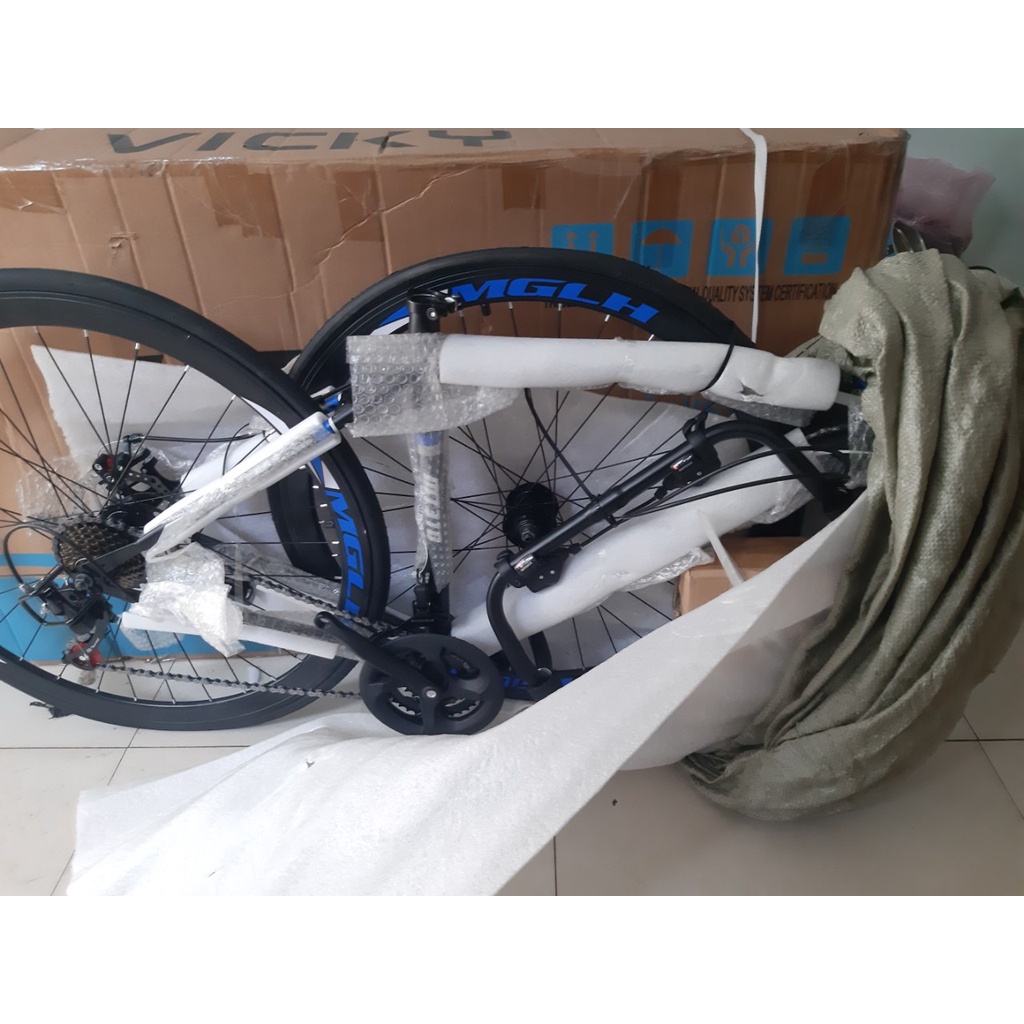 Xe đạp Thể Thao Road MGLH 700C GIDONG TAY LÁI CONG
