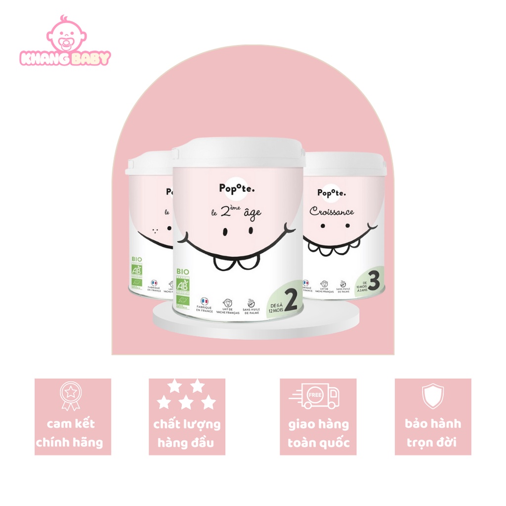 Sữa hữu cơ Popote Bio Pháp - Shop Khang Baby