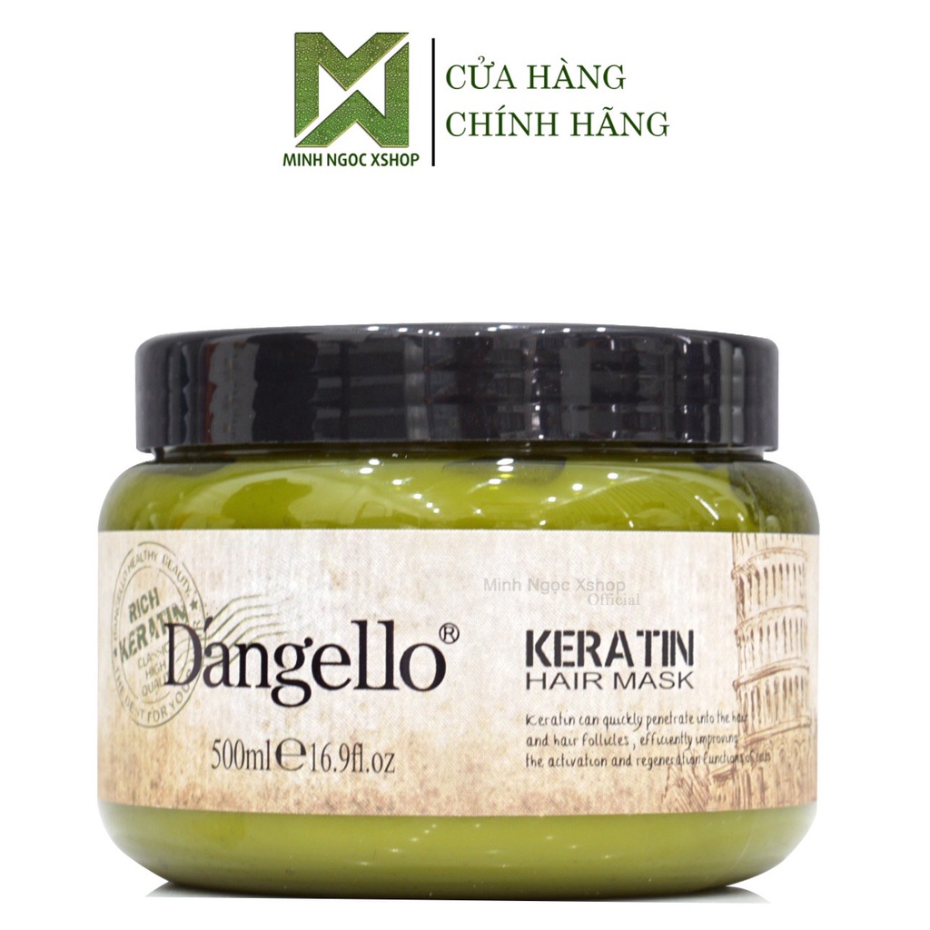 Kem ủ tóc, dầu hấp phục hồi siêu mượt Dangello Keratin Hair Mask 500ML chính hãng