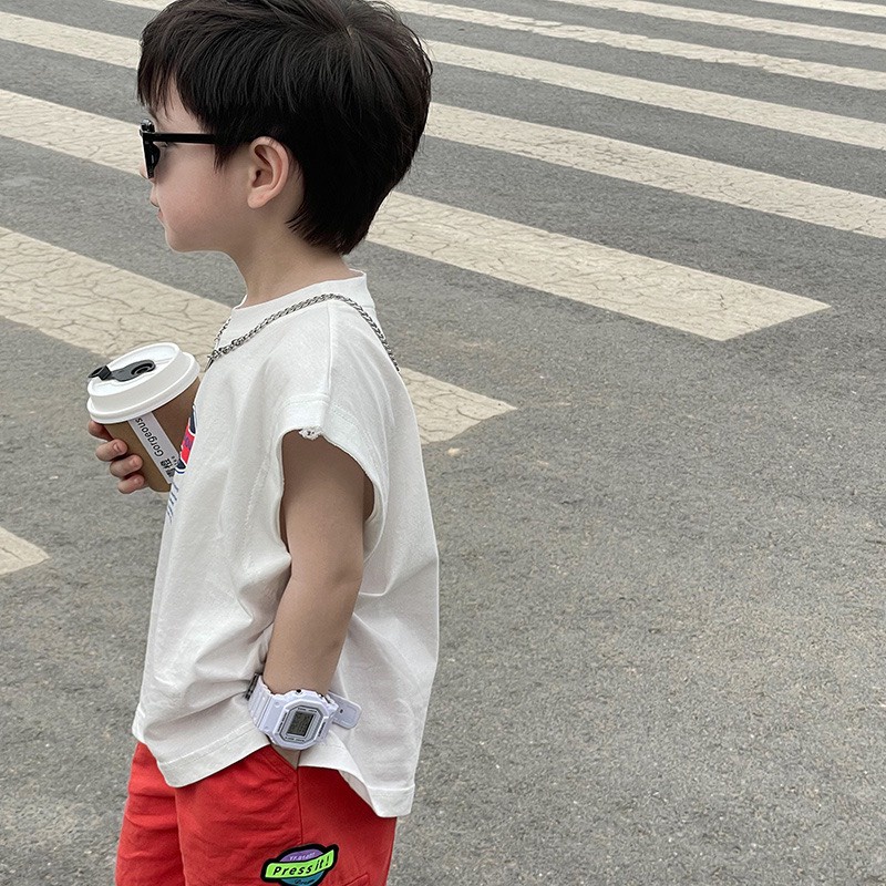 Áo thun form dáng tanktop cực ngầu bé trai - trẻ em