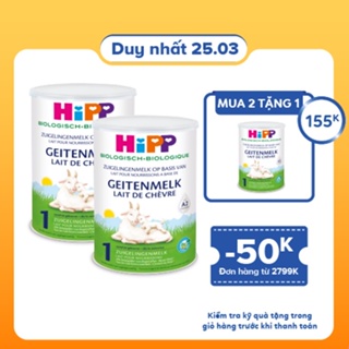 Sữa dê HiPP Organic 400g - Nhập khẩu Đức, giúp bé phát triển chiều cao