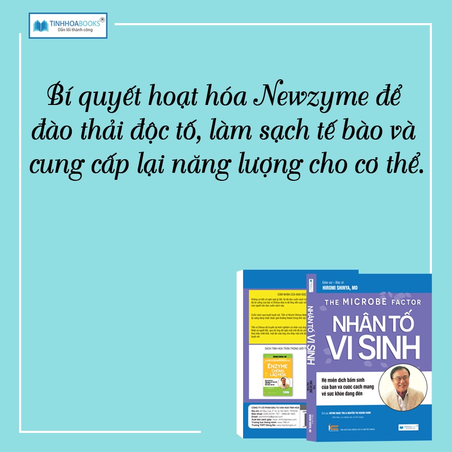 Sách - Combo Nhân tố vi sinh + Enzym chống lão hóa - TinhHoaBooks