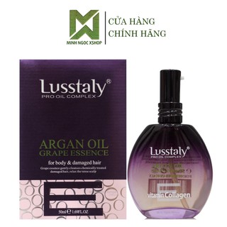 Tinh dầu dưỡng tóc bóng mượt Lusstaly Argan Oil 50ML chính hãng