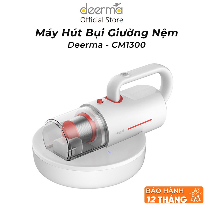 Máy hút bụi giường Đệm Deerma CM1300 [BẢO HÀNH 12T] Máy hút bụi diệt khuẩn sử dụng tia UV diệt mọi vi khuẩn, hút bụi mịn