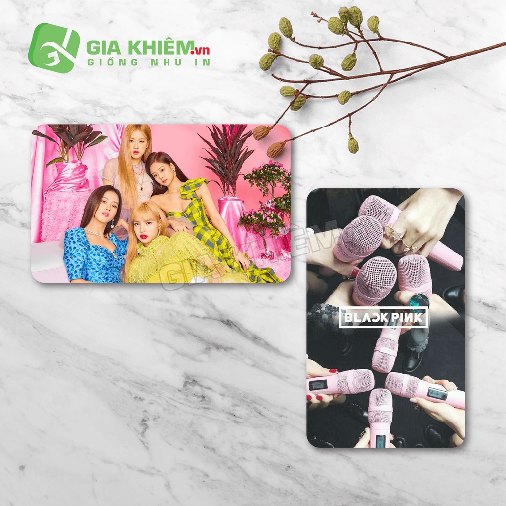 Card bo góc giấy BLACKPINK  size 9x5.5