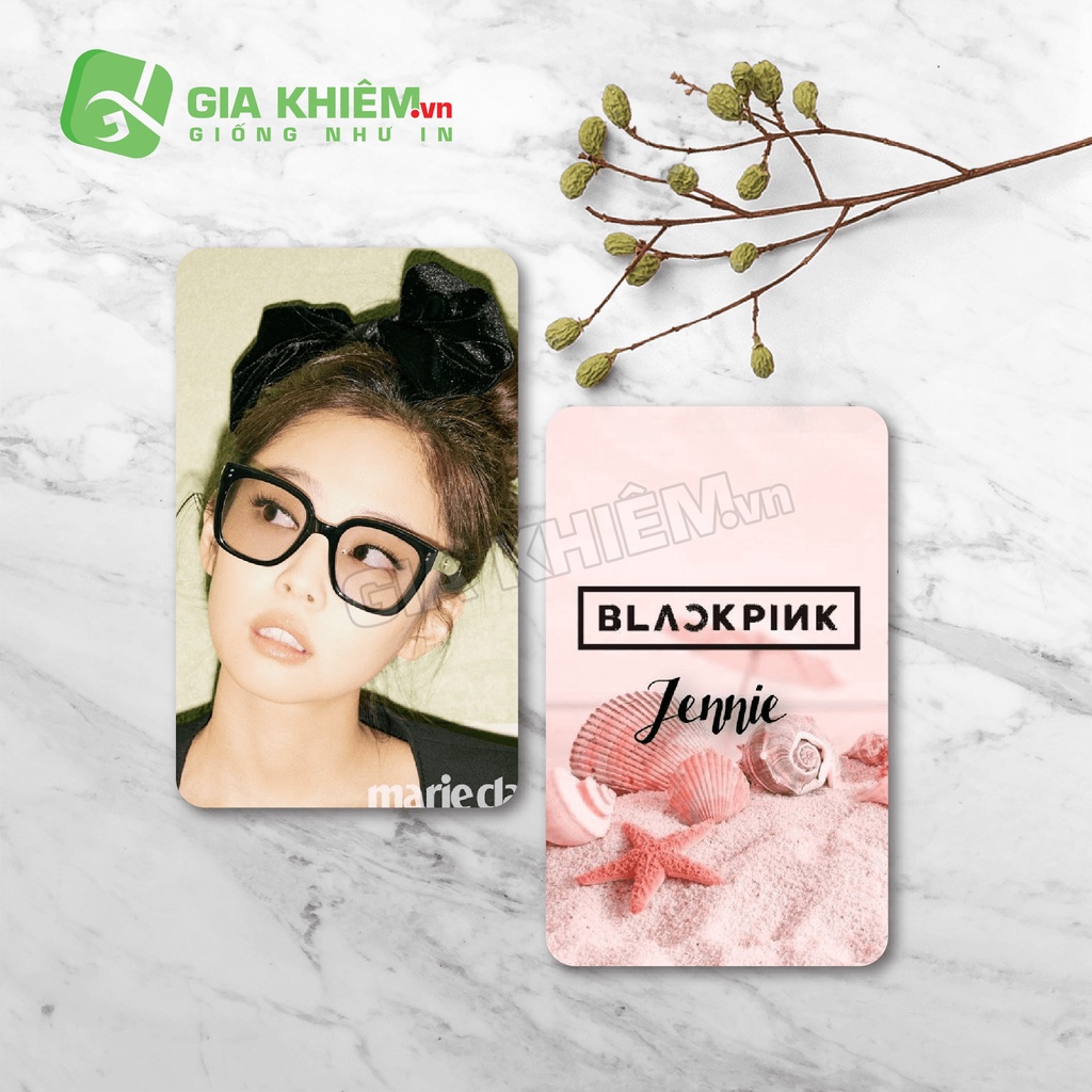Card bo góc giấy BLACKPINK  size 9x5.5