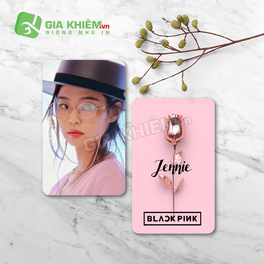 Card bo góc giấy BLACKPINK  size 9x5.5