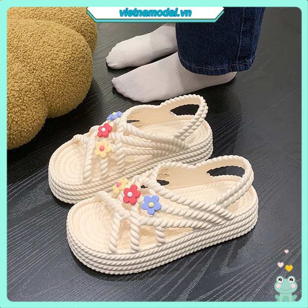 Giày La Mã đế dày đi bên ngoài dễ thương