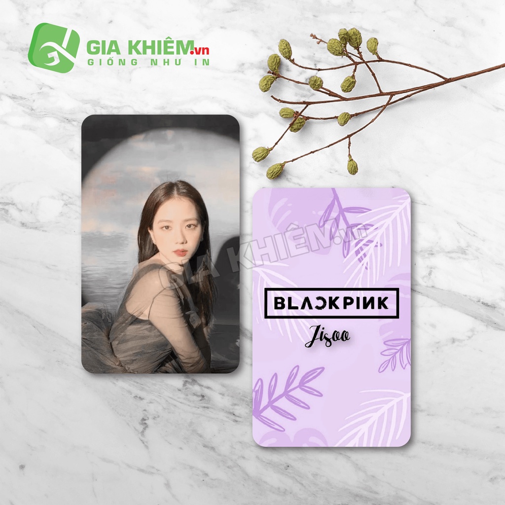 Card bo góc giấy BLACKPINK  size 9x5.5