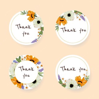 Set 20 sticker thank you dán hộp , túi nhiều mẫu - dán đơn hàng, quà tặng