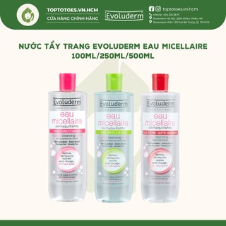 Nước tẩy trang Evoluderm Eau Micellaire 100ml/250ml/500ml