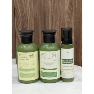 Tinh dầu bưởi Hoàng Cầm+Dầu gội bưởi MACCADIN+ Gel ủ bưởi Dừa Argan (Dầu Gội bưởi Nga Hoàng+Tinh dầu bưởi Nga Hoàng+gel)