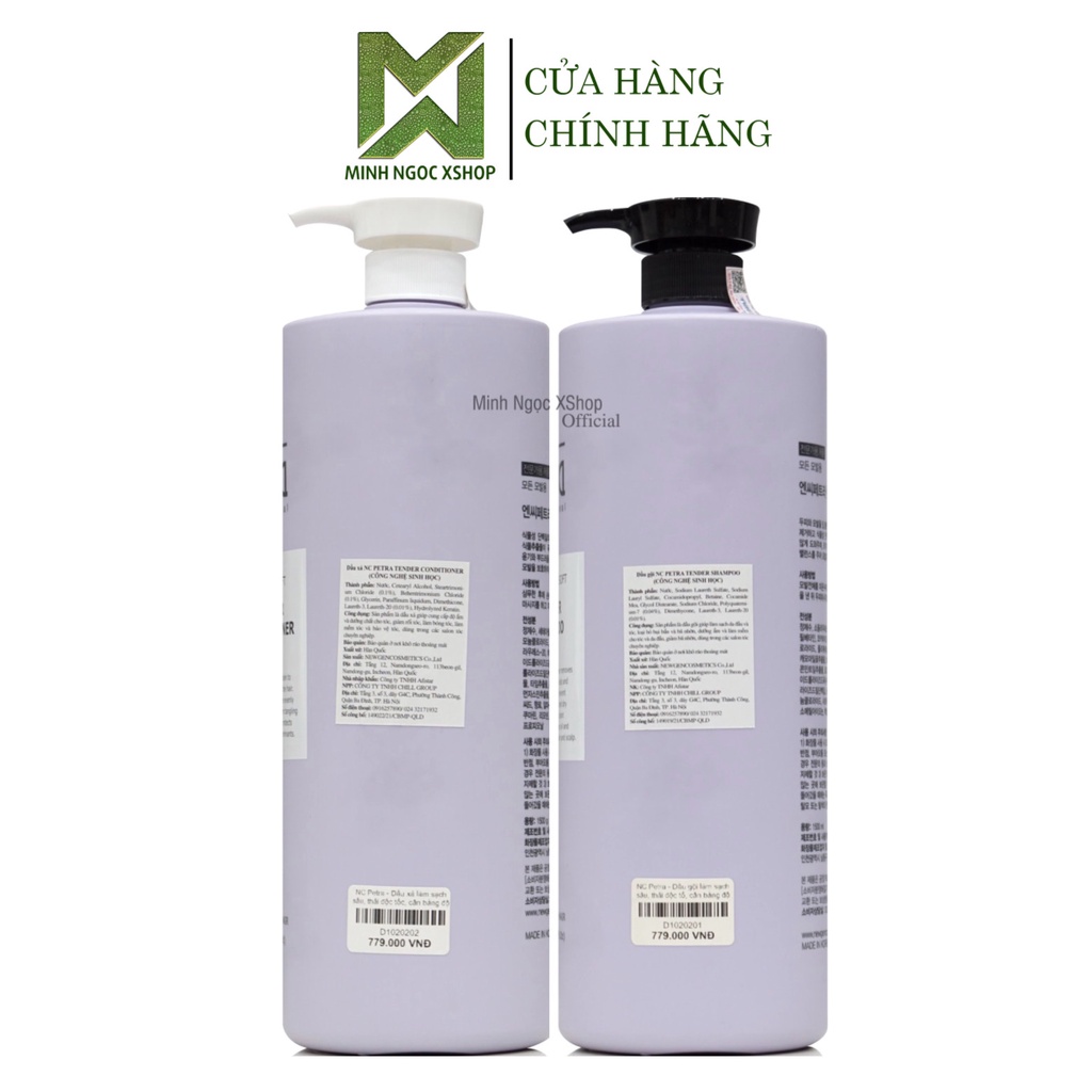 Dầu gội xả siêu mượt công nghệ sinh học Nc Petra Tender 1500ml chính hãng