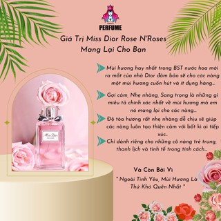 [Chính Hãng] Nước Hoa Nữ 𝗠𝗹𝗦𝗦 𝗗𝗹𝟬𝗥 𝗥𝗼𝘀𝗲 𝗻 𝗥𝗼𝘀𝗲_Dung Tích 2/5/10ml