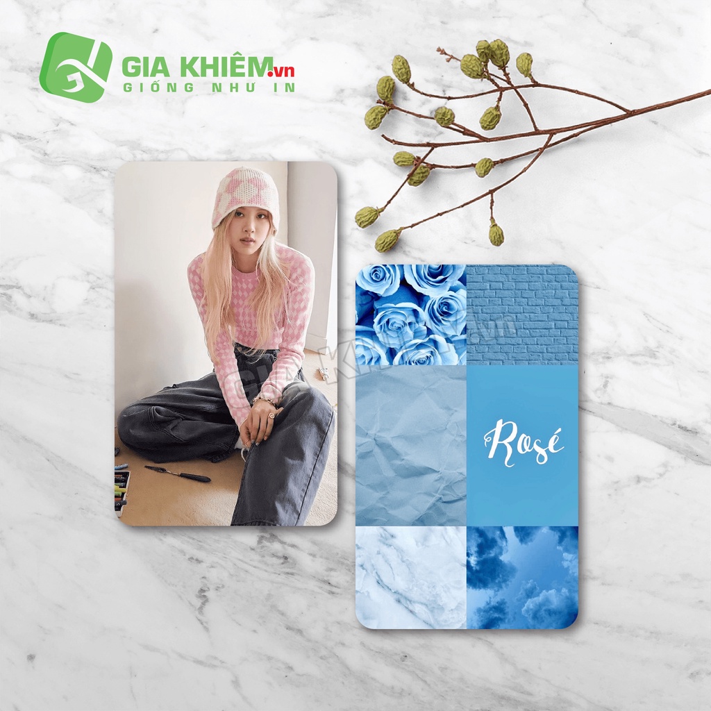 Card bo góc giấy BLACKPINK  size 9x5.5