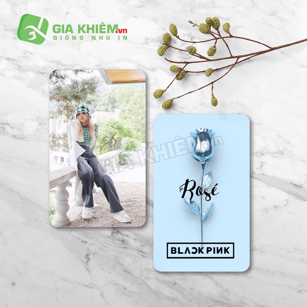 Card bo góc giấy BLACKPINK  size 9x5.5