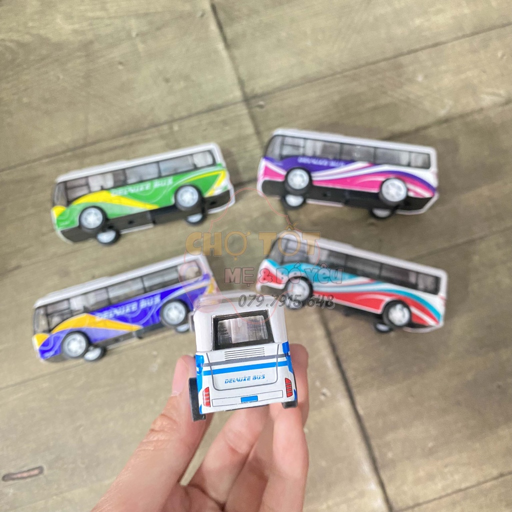 Đồ Chơi Mô Hình Xe Buýt Hợp Kim Cao Cấp Chạy Trớn