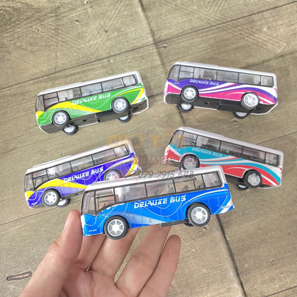 Đồ Chơi Mô Hình Xe Buýt Hợp Kim Cao Cấp Chạy Trớn