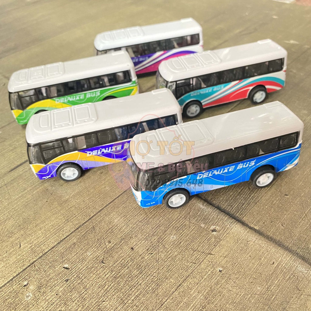 Đồ Chơi Mô Hình Xe Buýt Hợp Kim Cao Cấp Chạy Trớn