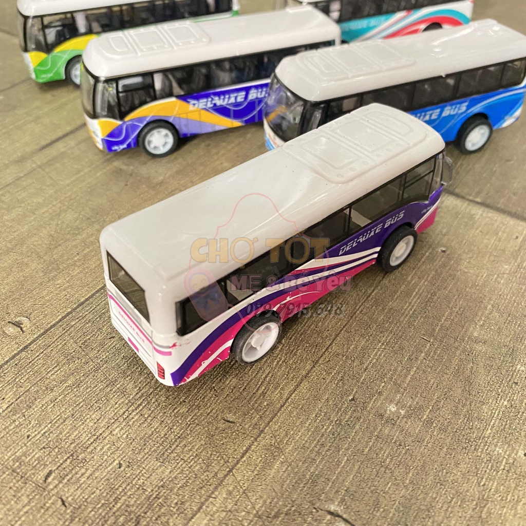 Đồ Chơi Mô Hình Xe Buýt Hợp Kim Cao Cấp Chạy Trớn
