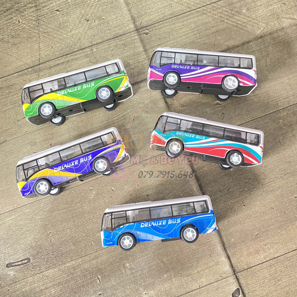 Đồ Chơi Mô Hình Xe Buýt Hợp Kim Cao Cấp Chạy Trớn