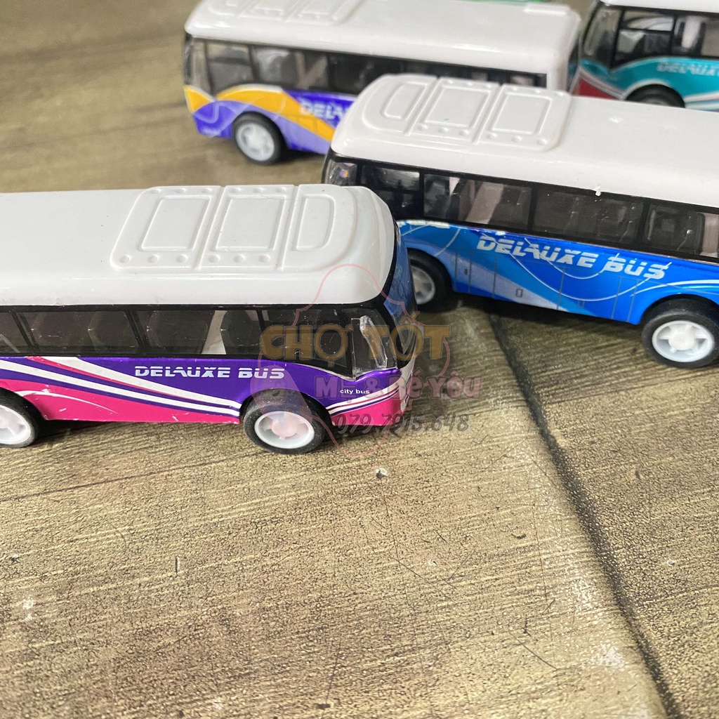Đồ Chơi Mô Hình Xe Buýt Hợp Kim Cao Cấp Chạy Trớn