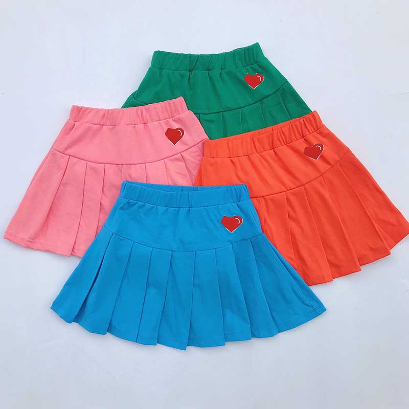 Chân váy xếp ly có quần trong cho bé gái hình trái tim cực xinh TANOSA từ 13-33kg