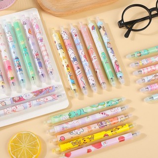 Bút bi bấm mực xanh tẩy được nhiều mẫu
