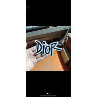Patch vải ủi nhiệt sticker thêu logo dio thượng hiệu cao cấp