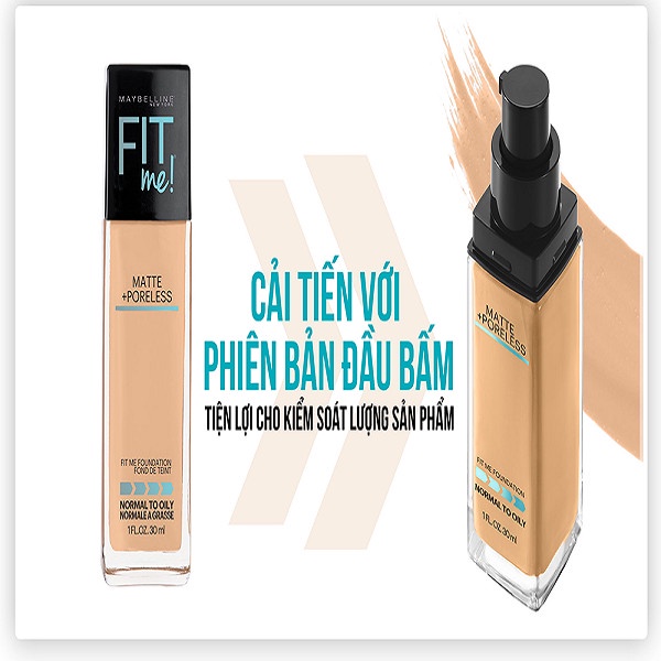 KEM NỀN FIT ME Maybelline  -Có Bill Chính Hãng- Có Vòi