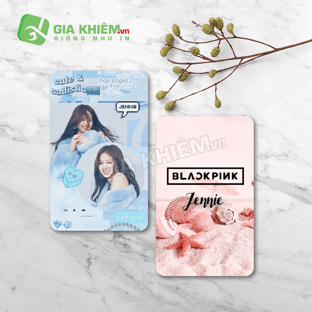 Card bo góc giấy BLACKPINK  size 9x5.5