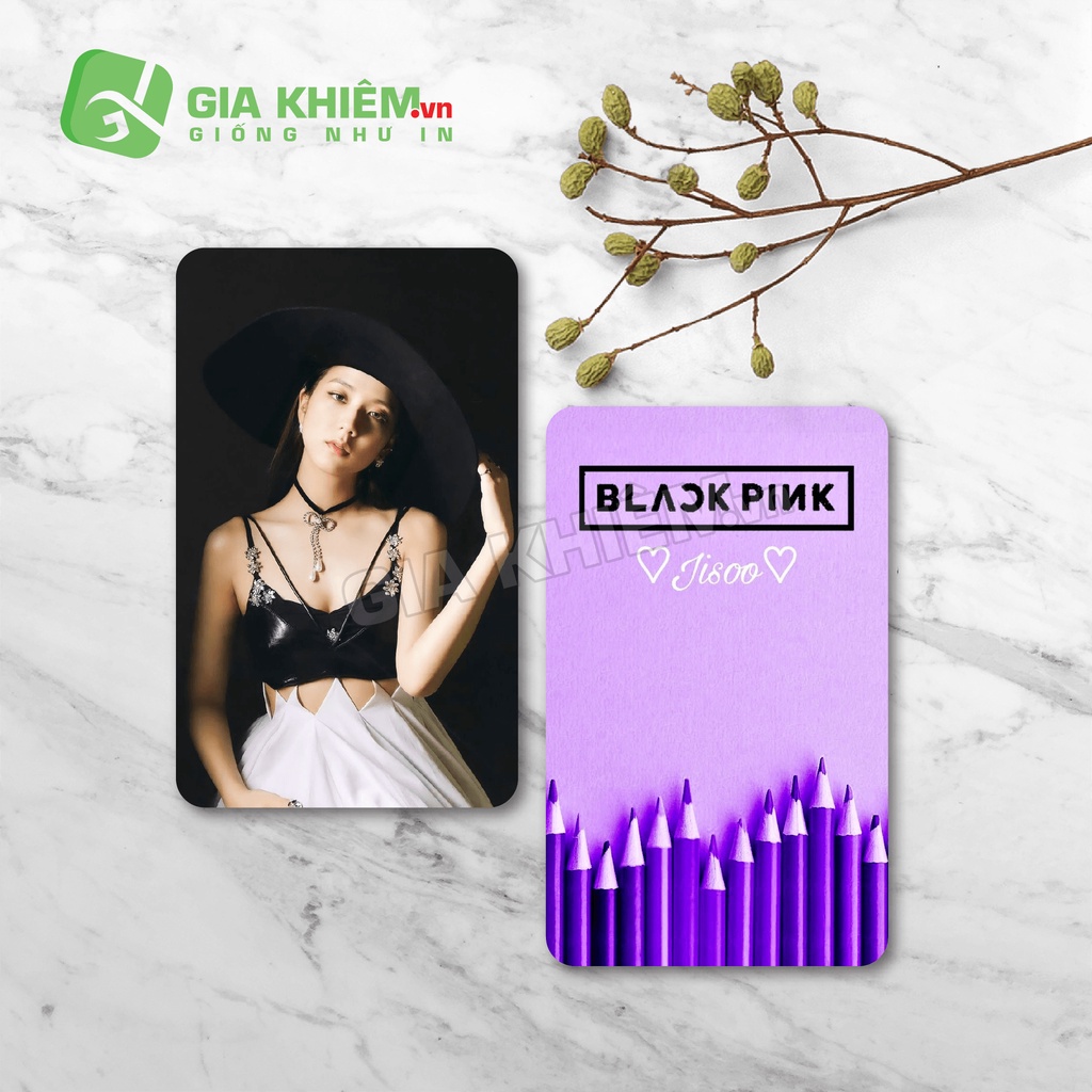Card bo góc giấy BLACKPINK  size 9x5.5