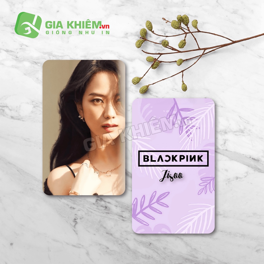 Card bo góc giấy BLACKPINK  size 9x5.5